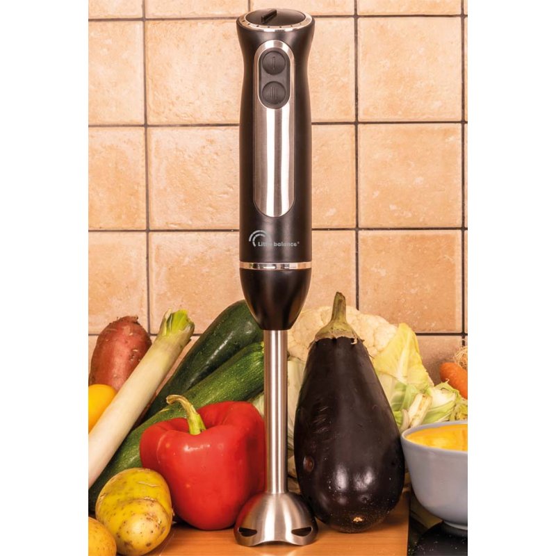 Little balance hand blender Speed Inox, silver/black, stainless steel